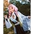 voordelige Anime kostuums-geinspireerd door Demon Slayer: Kimetsu no Yaiba Kanroji Mitsuri Anime Cosplaykostuums Japans Halloween Cosplay pakken Cosplay Pruiken Voor Dames Voor meisjes