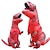 preiswerte Kostüme für Paare und Gruppen-Dinosaurier Cosplay Kostüm Lustige Kostüme Aufblasbare Kostüme Alles Film Cosplay Lustiges Kostüm Weiß Gelb Rot Gymnastikanzug / Einteiler Halloween Karneval Maskerade Stoff