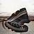 Χαμηλού Κόστους Ανδρικά Sneakers-Ανδρικά Αθλητικά Παπούτσια Πεζοπορία Αθλητικό Κλασσικό Καθημερινό ΕΞΩΤΕΡΙΚΟΥ ΧΩΡΟΥ Καθημερινά Συνθετικά Αδιάβροχη Δαντέλα μέχρι πάνω Μαύρο Καφέ Φθινόπωρο Χειμώνας