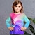 tanie dziewczęce koszulki 3d-Dla dziewczynek 3D Graficzny Wzór 3D Gradient Podkoszulek T-shirt Długi rękaw Druk 3D Lato Jesień Aktywny Moda Śłodkie Poliester Dzieci 3-12 lat Na zewnątrz Codzienny Regularny