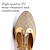 ieftine Pantofi Dans Clasic &amp; Modern-Pentru femei Sandale Sandale de cristal Mărime Plus Size Tocuri cu curea pentru gleznă Petrecere Zilnic Culoare solidă Toc Înalt Vârf ascuțit Elegant Epocă Modă PU Toc mijlociu argintiu Toc mijlociu