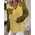 cheap Sweaters &amp; Cardigans-Women&#039;s Pullover Sweater Jumper Jumper Crochet Knit Print V Neck Animal Date Weekend Casual Soft Fall Winter Yellow Dusty Blue S M L