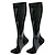 ieftine ciorapi barbatesti-Bărbați 1 pereche Șosete de compresie Negru Alb Culoare Grafic În aer liber Îmbrăcăminte Atletică Primăvară, toamnă, iarnă, vară