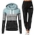 cheap Women&#039;s Sportswear-Women&#039;s Tracksuit Sweatsuit 2 Piece Casual Winter Long Sleeve Breathable Quick Dry Moisture Wicking Gym Workout Running Jogging Sportswear Activewear Color Block Violet Black White