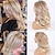 cheap Synthetic Trendy Wigs-Long Blonde Layered Wigs for Women Nature Wavy Wigs with Blonde Highlight Hair Replacement Wigs Heat Resistant Synthetic Hair Wig for Daily Party Use