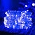 رخيصةأون أضواء شريط LED-2/1 قطعة حبل قطاع ضوء الشمسية LED أنبوب مقاوم للماء الجنية ضوء سلاسل في الهواء الطلق حديقة عيد الميلاد الحديقة شجرة ساحة سياج مسار ديكور