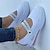 voordelige Damessneakers-Dames Sneakers Instappers Grote maten Platform loafers Valentijnsdag Dagelijks Effen Kleur Zomer Sleehak Ronde Teen Casual Comfortabel minimalisme Vliegende weven Leegloper Zwart Wit Blozend Roze