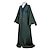 cheap Movie &amp; TV Theme Costumes-Lord Voldemort Cosplay Costume Outfits Men&#039;s Movie Cosplay Cosplay Dark Green Halloween Carnival Masquerade Coat Cloak
