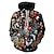 cheap Everyday Cosplay Anime Hoodies &amp; T-Shirts-Halloween Zombie Hoodie Print Front Pocket Graphic Hoodie For Couple&#039;s Men&#039;s Women&#039;s Adults&#039; 3D Print Halloween Vacation