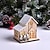 voordelige Kerstcadeauverlichting-Kerst Houten Dorp met LED Lichten Boerderij Kerst Bureau Decoratie Luminous Huis voor Kerst Winter Feestelijke Huis Kersttafel Decoraties Verzamelschenkingen