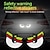 voordelige Autostickers-2 stks waarschuwing auto reflecterende veiligheidstape sticker cat-eye reflecterende sticker auto sticker reflecterende strips auto vrachtwagen motorfiets