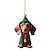 billige Julepynt-hundebil hengende ornament, akryl 2d flattrykt nøkkelring, valgfri akryl ornament og bil bakspeil tilbehør minnegavepakke