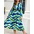 cheap Midi Dresses-Women&#039;s Work Dress Fashion Swing Dress Semi Formal Dress Print Mini Dress Long Sleeve V Neck Loose Fit Floral Color Block Red Navy Blue Blue Fall S M L XL XXL