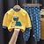cheap Pajamas-Toddler Boys 2 Pieces T-shirt &amp; Pants Pajama Sets Long Sleeve C20 C25 C26 Animal Cartoon Button Spring Fall Fashion Home 3-7 Years