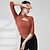 cheap Dance Basic-Activewear Top Hollow-out Pure Color Splicing Women&#039;s Performance Training Half Sleeve Polyester