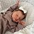 Недорогие Куклы реборн-19-дюймовый размер новорожденного ребенка, уже готовая кукла реборн Лаура, 3D кожа, ручная детальная роспись, кожа, видимые вены
