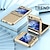 abordables Carcasas Samsung-teléfono Funda Para Samsung galaxia Z Flip 5 Z Flip 4 Z Flip 3 Funda Trasera Diseños Anti-Arañazos Antigolpes Azulejo TPU ordenador personal