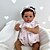 abordables Poupées rénovées-24 pouces peau brun foncé reborn enfant en bas âge bébé poupée tissu doux corps cheveux enracinés de haute qualité peint à la main poupée image réelle