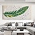 abordables Pinturas florales/botánicas-Pintura de arte de pared grande, pintura al óleo de plumas hecha a mano, pintura de textura pesada pintada a mano, obra de arte abstracta para sala de estar, decoración del hogar, lienzo enrollado