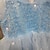 ieftine Costume &amp; Tematică din Filme-Frozen Prințesă Elsa Rochii Manta Rochie de fete cu flori Fete Film Cosplay Cosplay Partidul costumelor Albastru Deschis Zuia Copiilor Mascaradă Nuntă Invitat la nunta Rochie