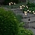 olcso Pathway Lights &amp; Lanterns-1db 0.5 W Pathway Lights &amp; Lanterns Napelemes Vízálló Meleg fehér Több színű 3.7 V 6/8 LED gyöngyök