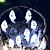abordables Luces decorativas-luces de cadena solares de halloween al aire libre impermeable murciélago fantasma araña cráneo luz de mano 6.5m 30leds 8 modos halloween patio patio jardín balcón cerca halloween fiesta al aire libre