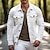 cheap Men&#039;s Jackets &amp; Coats-Men&#039;s Jacket Casual Jacket Outdoor Daily Wear Spring Fall Plain Fashion Streetwear Lapel Regular Black White Jacket