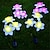 levne Světla cesty &amp; lucerny-solární lucerny IP65 vodotěsné 3 hlavy narcisové lucerny led květina venkovní solární světla venkovní dekorace nádvoří světla sváteční párty atmosféra světla