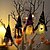tanie Oświetlenie rekwizytów na Halloween-Halloween kapelusz nietoperza bez twarzy gnome lalka ze światłami wiszący wisiorek dekoracja w kształcie drzewa żniwa słoneczniki pluszowa lalka dekoracje do domu