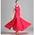 Χαμηλού Κόστους Ρούχα για χοροεσπερίδα-Επίσημος Χορός Φόρεμα Καθαρό Χρώμα Τούλι Γυναικεία Επίδοση Πάρτι Αμάνικο Mohair