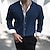 billiga Businessskjortor för män-Herr Skjorta Knapp upp skjorta Skjorta med krage Svart Vit Rubinrött Långärmad Slät Krage Sommar Vår Bröllop Arbete Kläder Lappverk