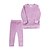 preiswerte Sets-2 Stück Baby Mädchen Feste Farbe Rundhalsausschnitt Set aus Kapuzenpullover und Jogginghose einstellen Langarm Sport Outdoor 3-7 Jahre Herbst Champagner Rosa Blau