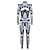 cheap Skulls &amp; Bones-Skeleton Skull Halloween Cosplay Costume Skin Suit Bodysuit One Piece Kid&#039;s Adults&#039; Women&#039;s Carnival Masquerade Mardi Gras Performance Party Easy Halloween Costumes Dress Up
