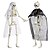voordelige Beeldjes &amp; Decoraties-Halloween skeletten, volledige lichaam beweegbare gewrichten skeletten voor halloween decoratie bruid bruidegom halloween feestartikelen spookhuis accessoires binnen buiten griezelige scène decoratie
