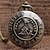 levne Kapesní hodinky-2. bronzová lebka rytíř kapesní hodinky s náhrdelníkem řetízek vintage fob řetízek římský digitální kulatý ciferník náhrdelník přívěsek hodiny pánské dárek