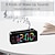 Χαμηλού Κόστους Οικιακές συσκευές-1 τμχ δυναμική αλλαγή χρώματος rgb ραδιόφωνο fm ψηφιακό ξυπνητήρι με χρονοδιακόπτη ύπνου και διπλό ξυπνητήρι - 8 χρώματα Ηλεκτρονικό ρολόι led 12/24 ωρών