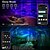 cheap Star Galaxy Projector Lights-RGB Water Pattern Projection Light APP Remote Control Smart Bluetooth Music Nightlight LED Water Pattern Star Light Remote Control Aurora Projection Light USB Plug-in Bedside Atmosphere Light