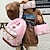 お買い得  リュックサック-女性用 バックパック スクールバッグ バックパック 学校 日常 純色 カラーブロック フラワープリント オックスフォード 大容量 耐久 アンチダスト ジッパー ピンク