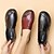 cheap Women&#039;s Flats-Women&#039;s Flats Comfort Shoes Daily Walking Floral Color Block Summer Flat Heel Round Toe Casual Comfort Minimalism Cowhide Loafer Wine Red Black