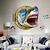 cheap Wall Stickers-Fierce Shark 3D Wall Decal PVC DIY Home Decoration Wall Art Children&#039;s Room Living Room Decoration Decal Shark 3D Living Room Sofa Bedroom Bathroom Environmentally Friendly Removable Wall Decal