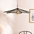 baratos Luzes da ilha-Lustres de madeira de vime com luz pendente de led de 50 cm, luminária suspensa de estilo minimalista, luz de teto de cabeceira da sala de jantar 110-240v