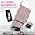 Χαμηλού Κόστους Samsung Θήκη-τηλέφωνο tok Για Samsung Galaxy Z Flip 3 Τσάντα τσάντα Θήκη κάρτας πορτοφολιού Φερμουάρ με αφαιρούμενο χιαστί λουράκι με λουράκι καρπού Ρετρό PC PU δέρμα