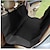 cheap Dog Beds &amp; Blankets-Car Mounted Pet Mat 4-in-1 Multi-purpose Pet Rear Seat Dog Mat Anti Dirt Car Mounted Rear Dog Litter Mat