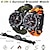 voordelige Digitaal Horloge-6-in-1 overlevingsarmband: kompas, paracord, reddingstouw, EHBO en meer - perfect voor op de camping &amp;versterker; veiligheid!