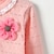 billiga Tröjor och koftor-Barn Flickor Cardigan Blommig Utomhus Långärmad Spets Mode Bomull 3-7 år Sommar Vit Gul Rodnande Rosa
