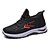 cheap Men&#039;s Sneakers-Men&#039;s Sneakers Sporty Look Running Walking Sporty Casual Outdoor Daily Elastic Fabric Breathable Comfortable Slip Resistant Lace-up Black Red Black gray Dark Green Winter