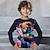 tanie chłopięce koszulki 3D-Dla chłopców 3D Graficzny Zwierzę Tygrys Podkoszulek T-shirt Długi rękaw Druk 3D Lato Wiosna Jesień Sport Moda Moda miejska Poliester Dzieci 3-12 lat Na zewnątrz Codzienny Regularny