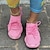 billige Sneakers til kvinder-Dame Kondisko Pink Plus størrelse Komfort Sko udendørs Daglig Helfarve Sommer Flade hæle Rund Tå Mode Afslappet Komfort Løb Flyvende vævning Hjemmesko fluorescerende grønt Sort Lyserød