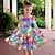 cheap Girl&#039;s 3D Dresses-Girls&#039; 3D Butterfly Dress Long Sleeve 3D Print Fall Winter Sports &amp; Outdoor Daily Holiday Cute Casual Beautiful Kids 3-12 Years Casual Dress A Line Dress Above Knee Polyester Regular Fit