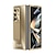 זול מארז סמסונג-טלפון מגן עבור סמסונג גלקסי Z Fold 5 כיסוי אחורי עם מעמד ומגן מסך מחזיק עפרונות PC